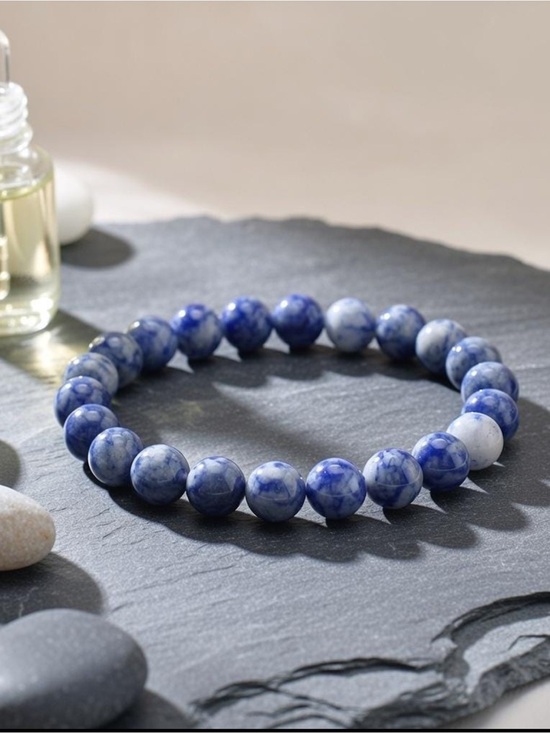 Hand Crafted Jewelry - 🆕New Blue Spot Jasper 8mm Healing Gemstone Bracelet